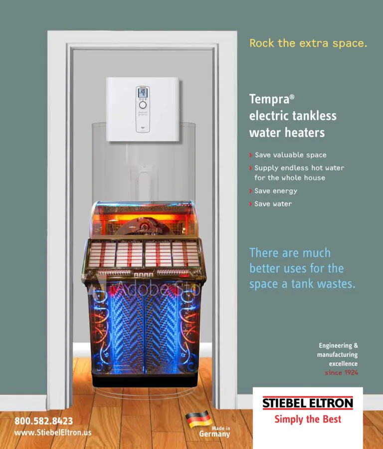 Stiebel Eltron ad for Contractor magazine