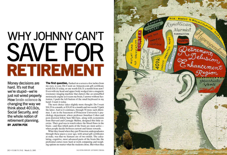 Why Johnny Can’t Save for Retirement