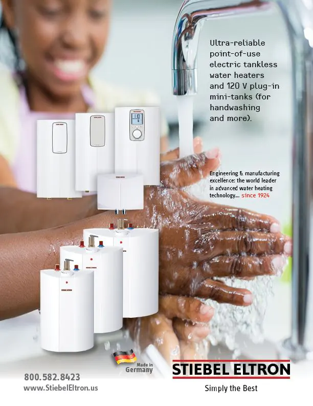 Stiebel Eltron ad for Plumbing Engineer